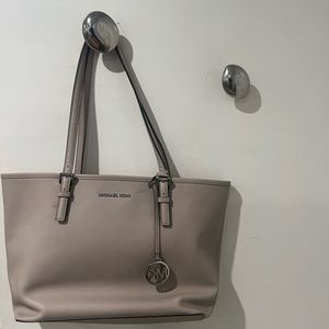 Light Gray Michael Kors Tote Bag